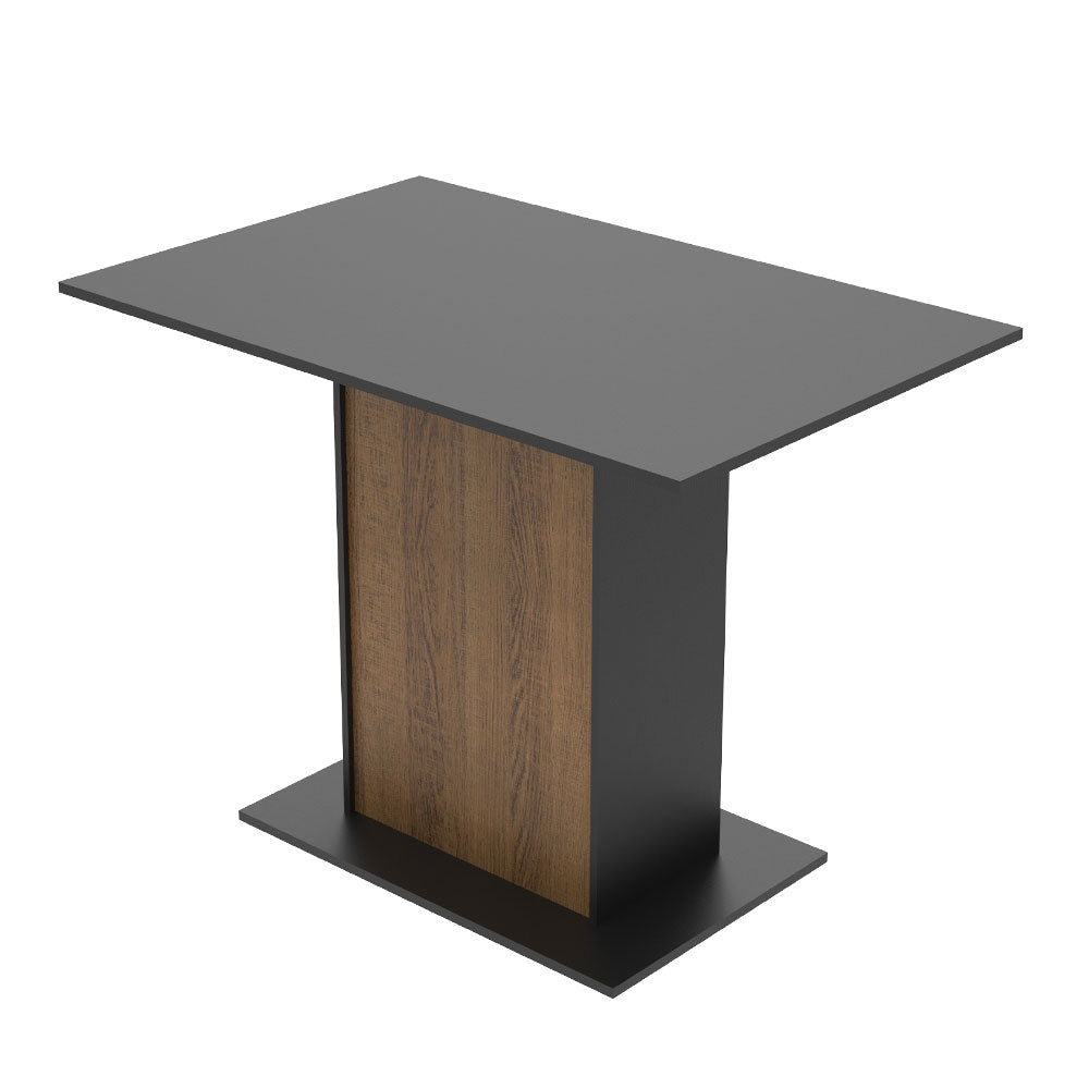 Mesa de Comedor Rectangular con Tapa de Madera 5329 Negro/Marrón