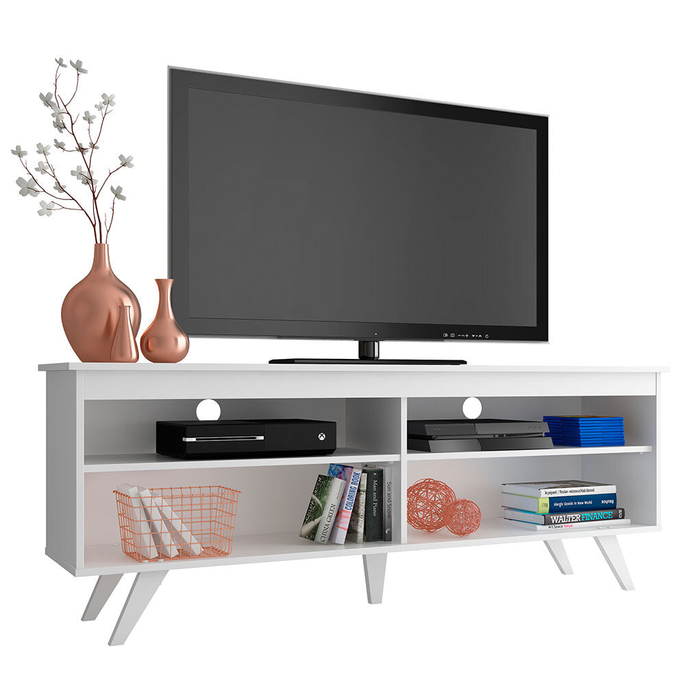 Mueble para TV hasta 65 Pulgadas Udine Con Patas Blanco