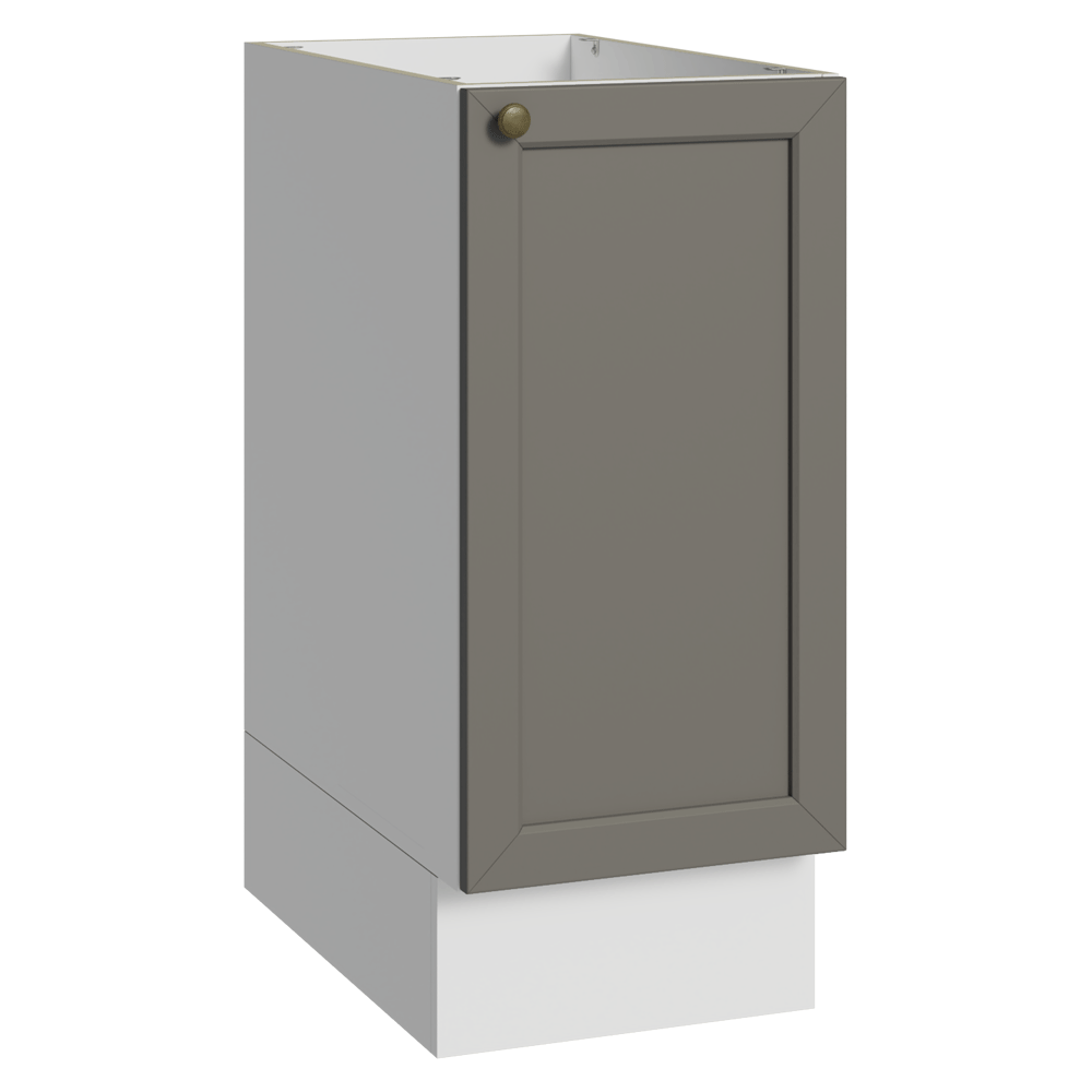 Gabinete Bajo de Cocina 35 x 60 cm 1 Puerta (Sin encimera) Blanco/Gris Vik Madesa