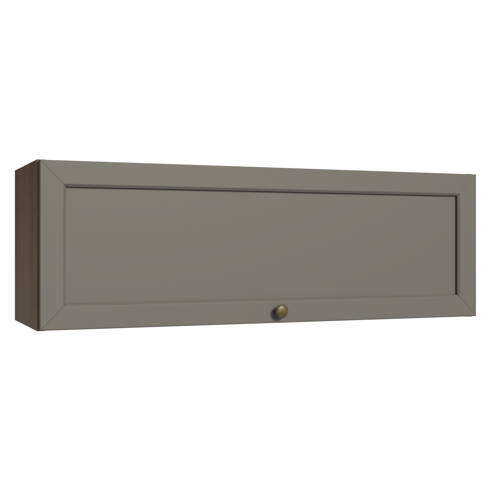 Gabinete Superior 100 cm 1 Puerta Abatible Marrón/Gris Vik Madesa