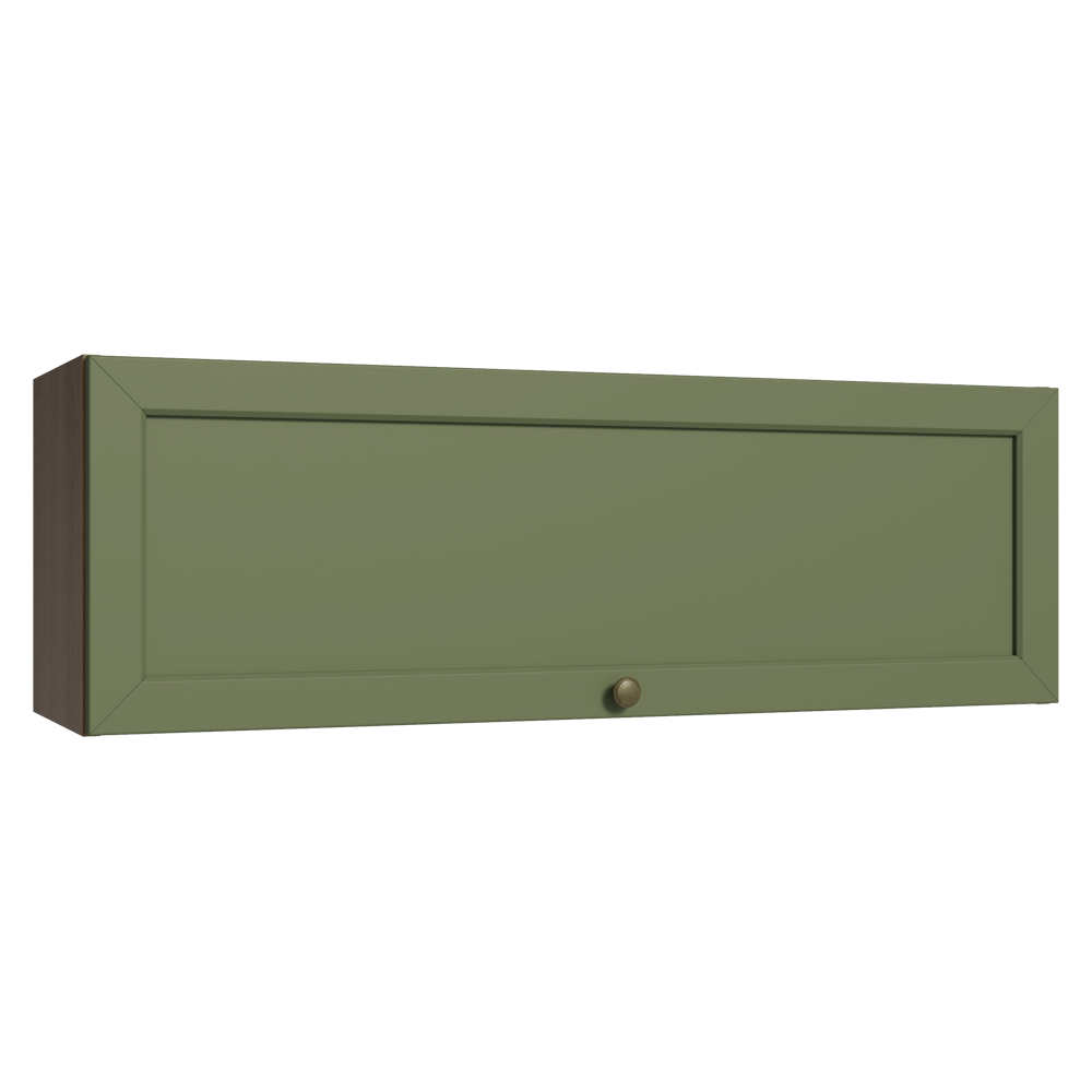 Gabinete Superior 100 cm 1 Puerta Abatible Marrón/Verde Vik Madesa