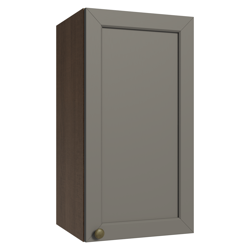 Gabinete Superior 35 cm 1 Puerta Marrón/Gris Vik Madesa