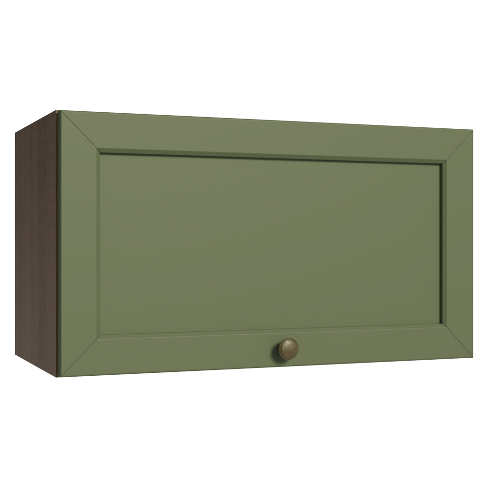 Gabinete Superior 60 cm 1 Puerta Abatible Marrón/Verde Vik Madesa