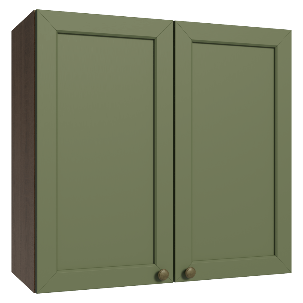 Gabinete Superior 70 cm 2 Puertas Marrón/Verde Vik Madesa