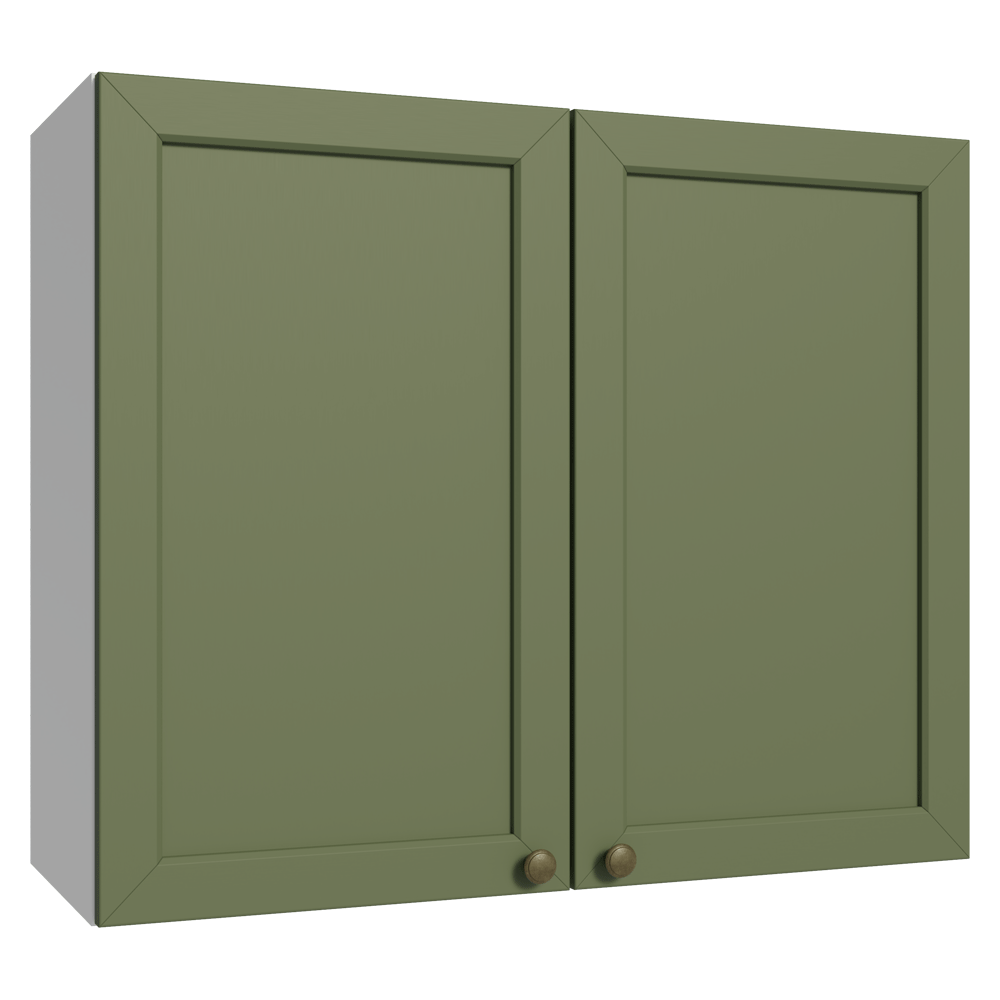 Gabinete Superior 80 cm 2 Puertas Blanco/Verde Vik Madesa