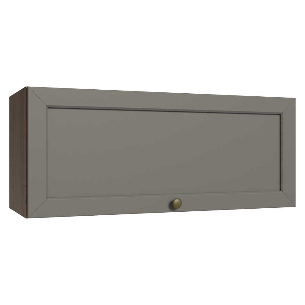 Gabinete Superior 80 cm 1 Puerta Abatible Marrón/Gris Vik Madesa