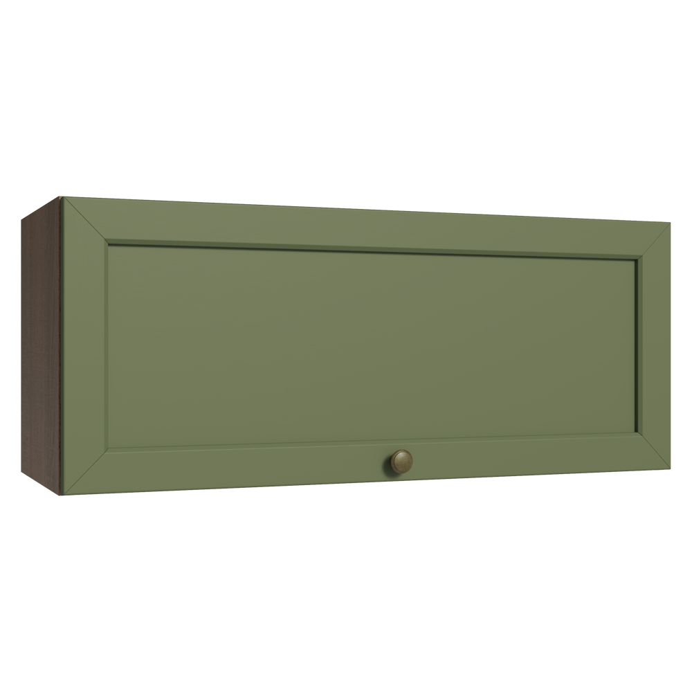 Gabinete Superior 80 cm 1 Puerta Abatible Marrón/Verde Vik Madesa