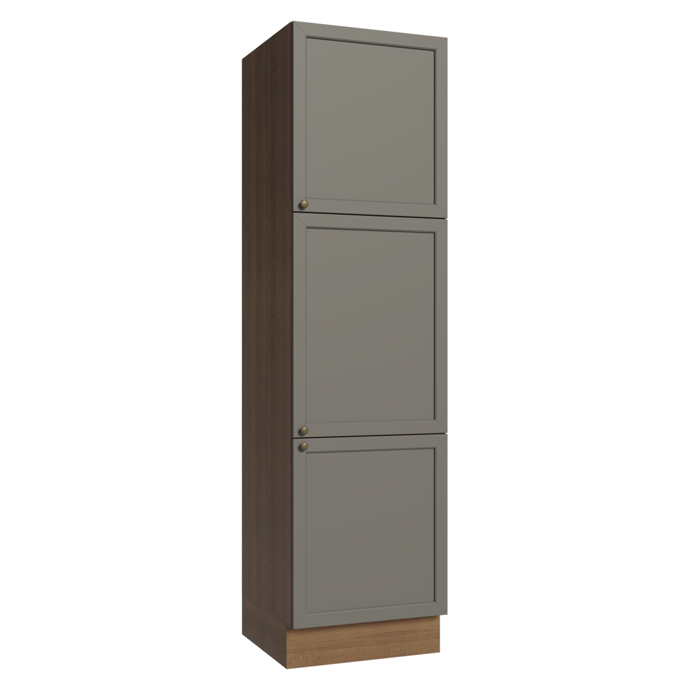 Despensero 60 cm 3 Puertas Marrón/Gris Vik Madesa