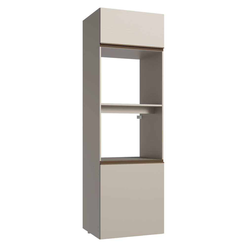 Mueble para Horno 60 cm 2 Puertas 2 Nichos Sin Patas NiceCrema