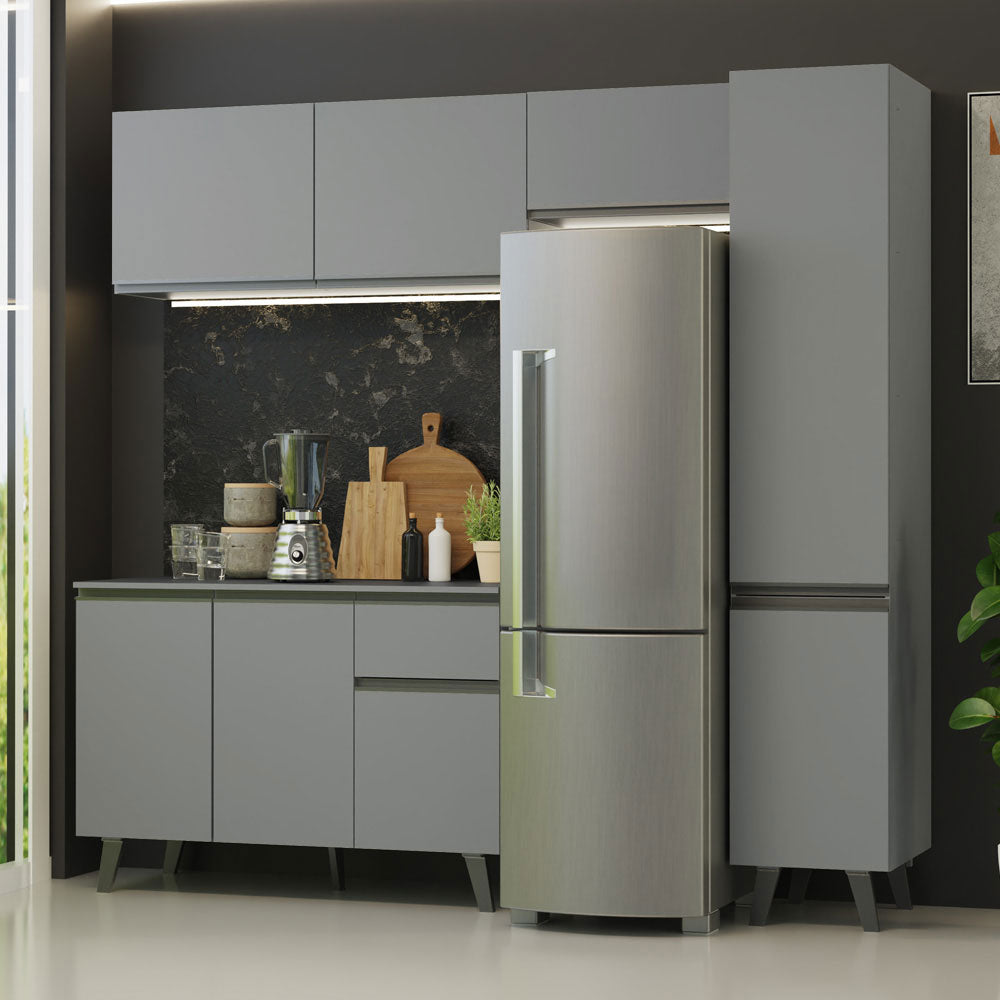 Cocina Integrale 220cm Gris Nice Madesa 03