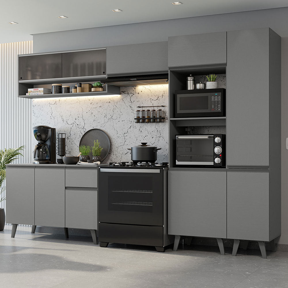 Cocina Integrale 300cm Gris Nice Madesa 08