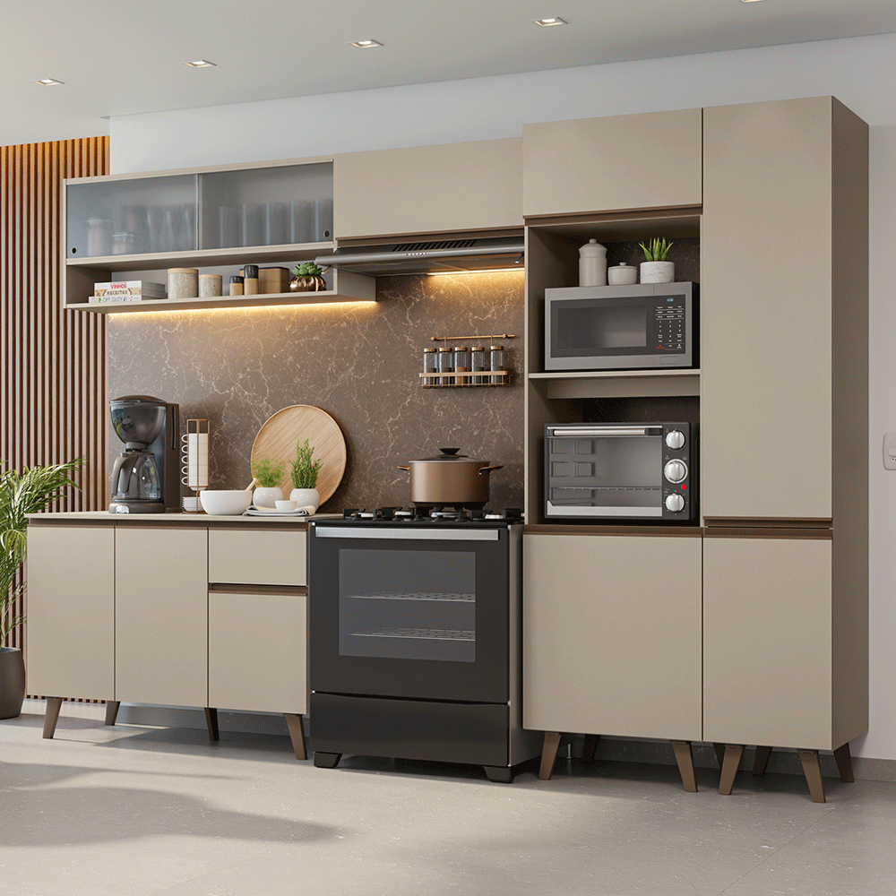 Cocina Integrale 300cm Crema Nice Madesa 08