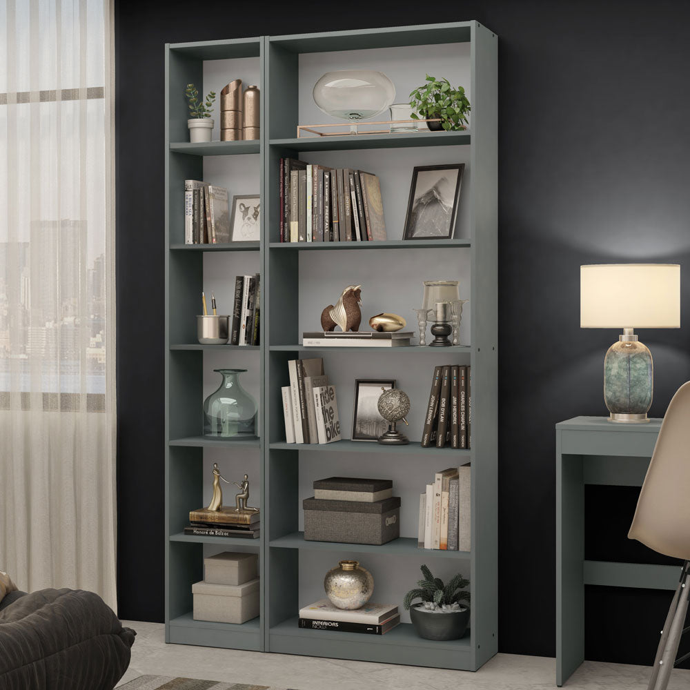 Kit Estante Librero 6908 + Estante Librero 6906 Gris