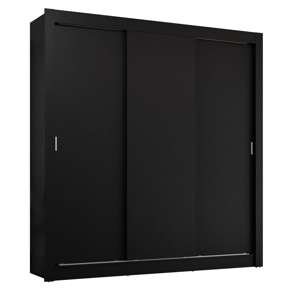 Clóset Matrimonial 3 Puertas Corredizas Negro Sublime Plus