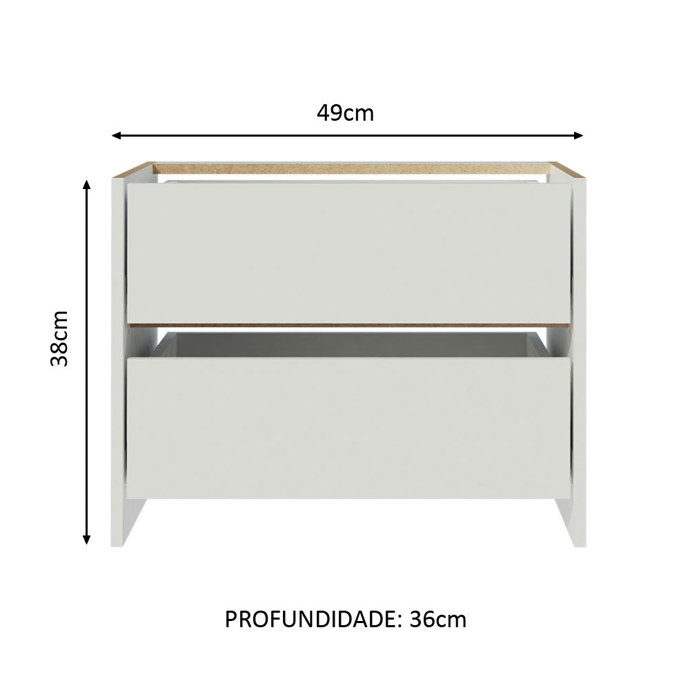 Kit 2 Cajones Blancos para Clóset Denver, Monaco y Lyon