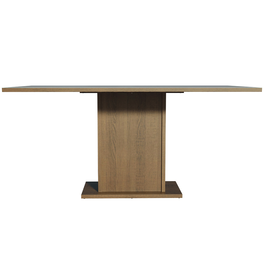 Juego de Comedor con Mesa con Encimera y 6 Sillas Marrón/Gris/Silver Renata