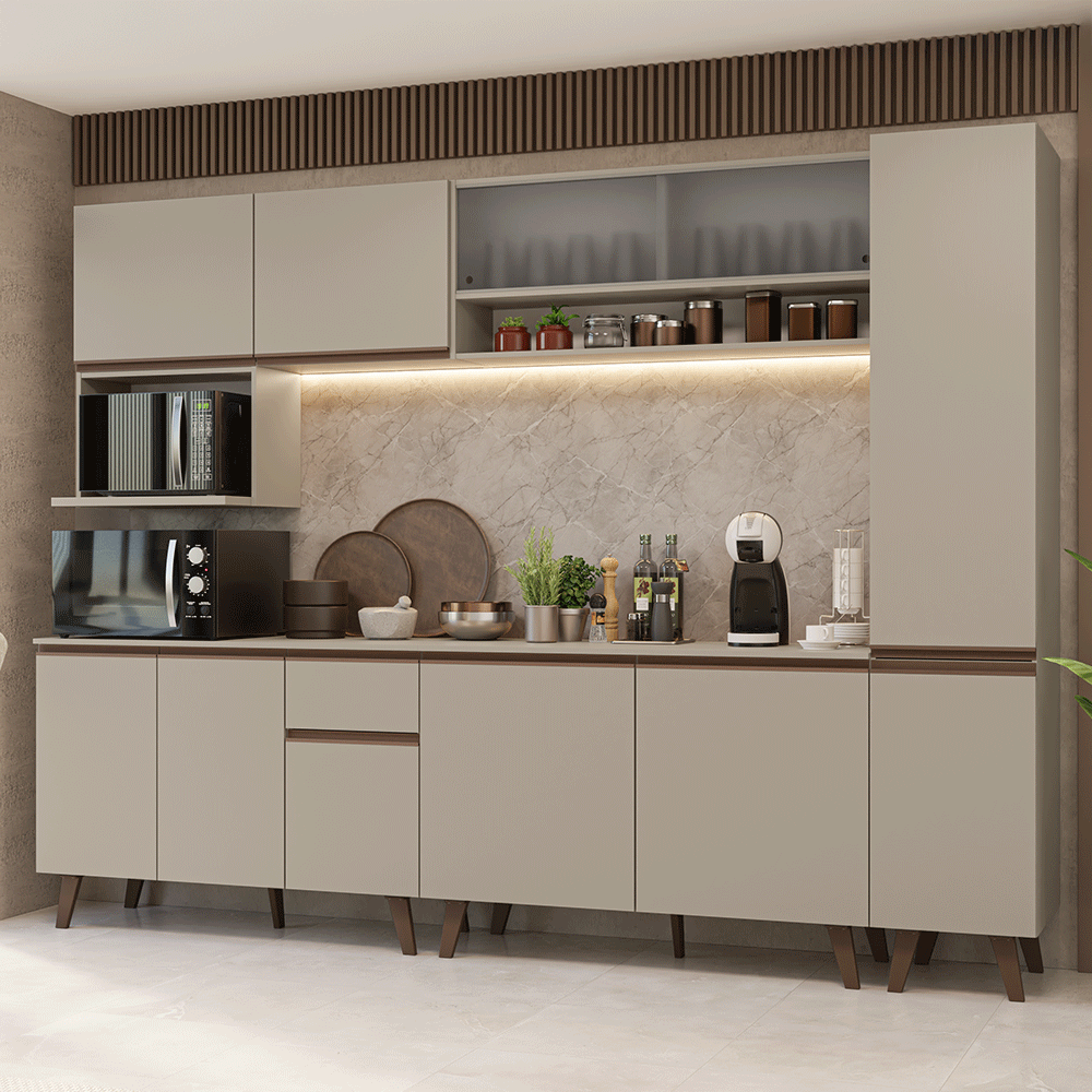 Cocina Integrale 280 cm Crema Nice Madesa 02