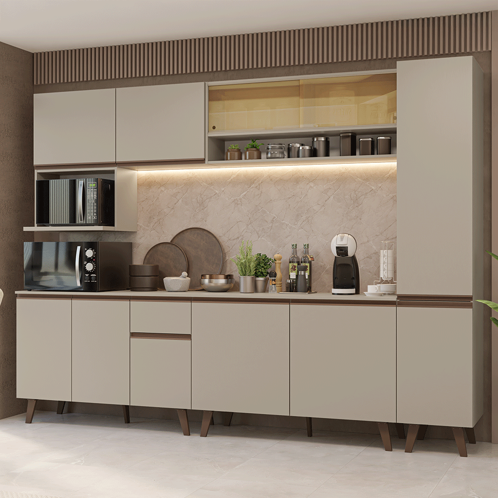 Cocina Integrale 280 cm Crema Nice Madesa 03