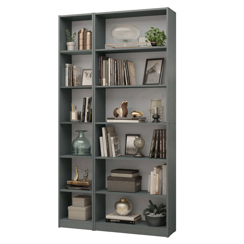 Kit Estante Librero 6908 + Estante Librero 6906 Gris