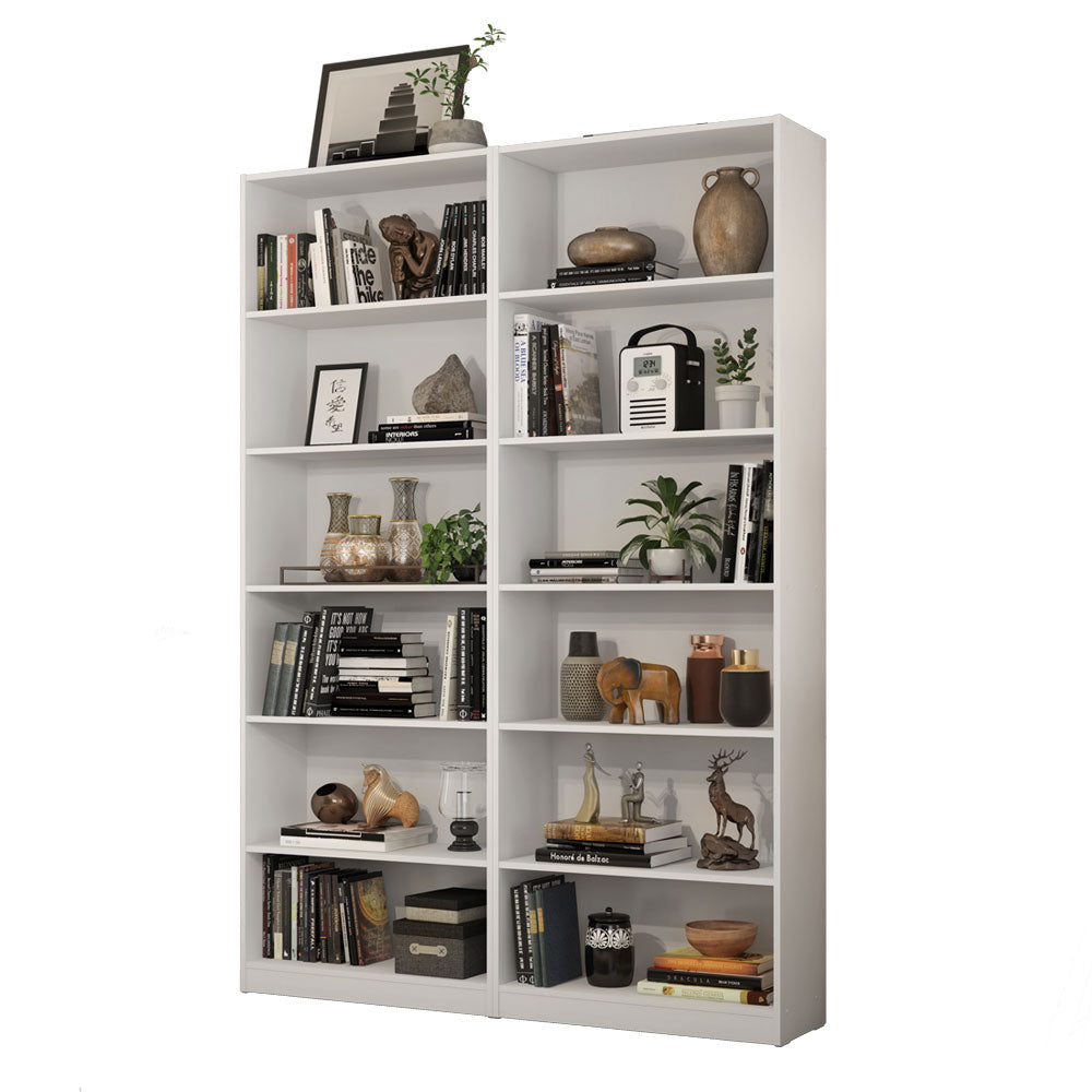 Kit con 2 Estantes Libreros 6908 Blanco