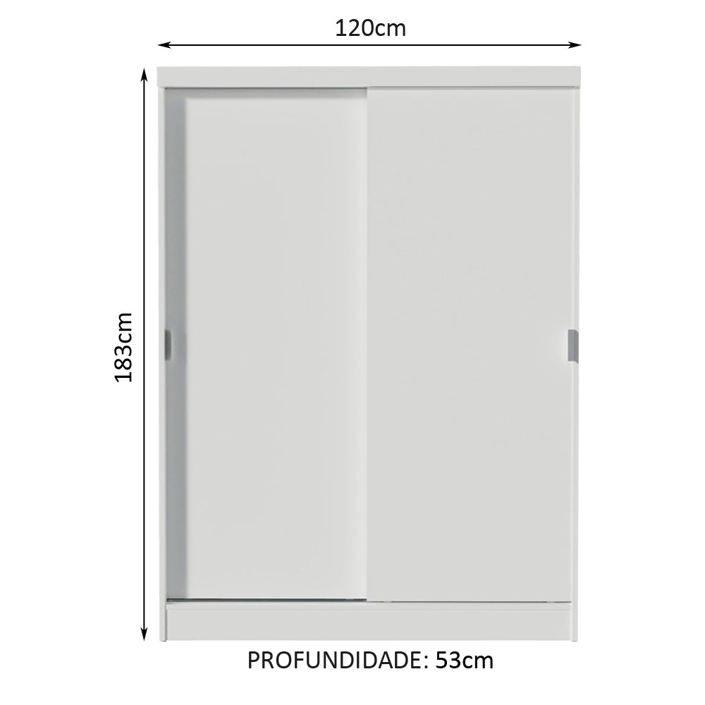 Clóset Infantil Nick 2 Puertas Corredizas Blanco