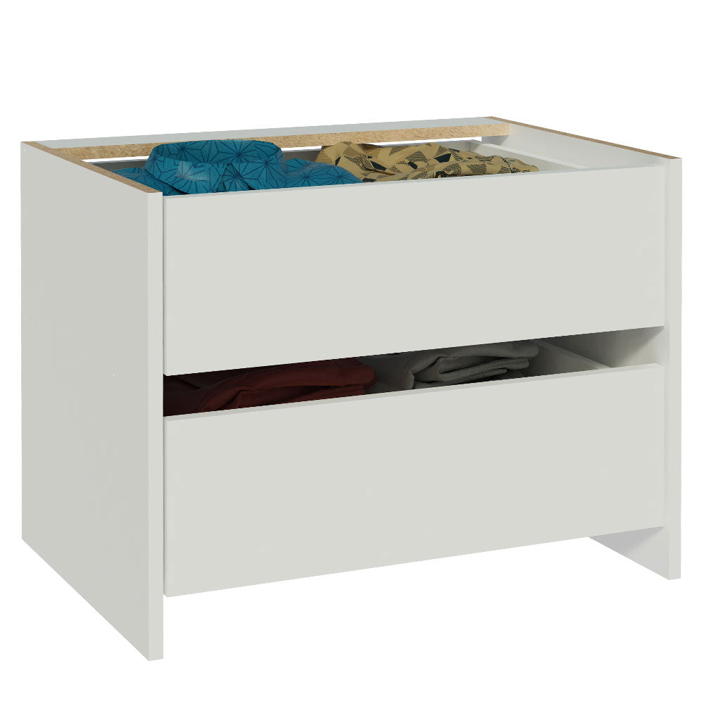 Kit 2 Cajones Blancos para Clóset Denver, Monaco y Lyon