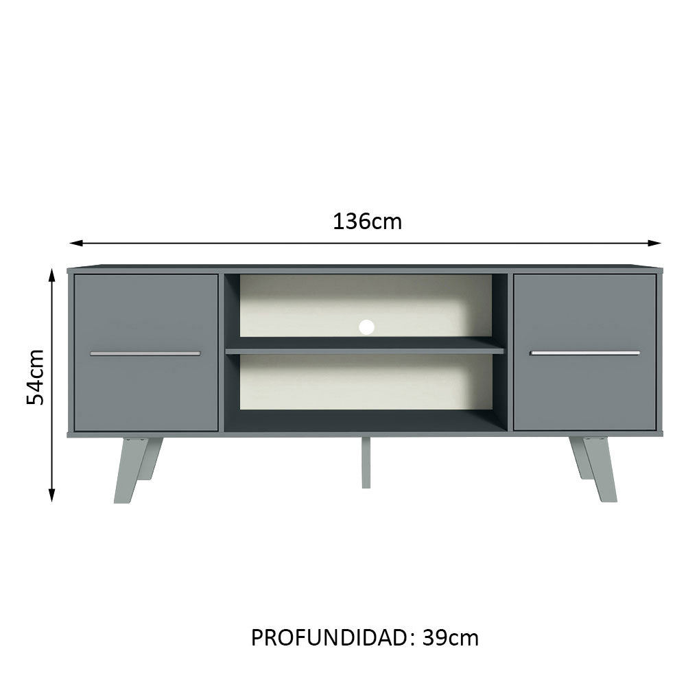 Mueble para TV Copenhaguen 55 Pulgadas Gris