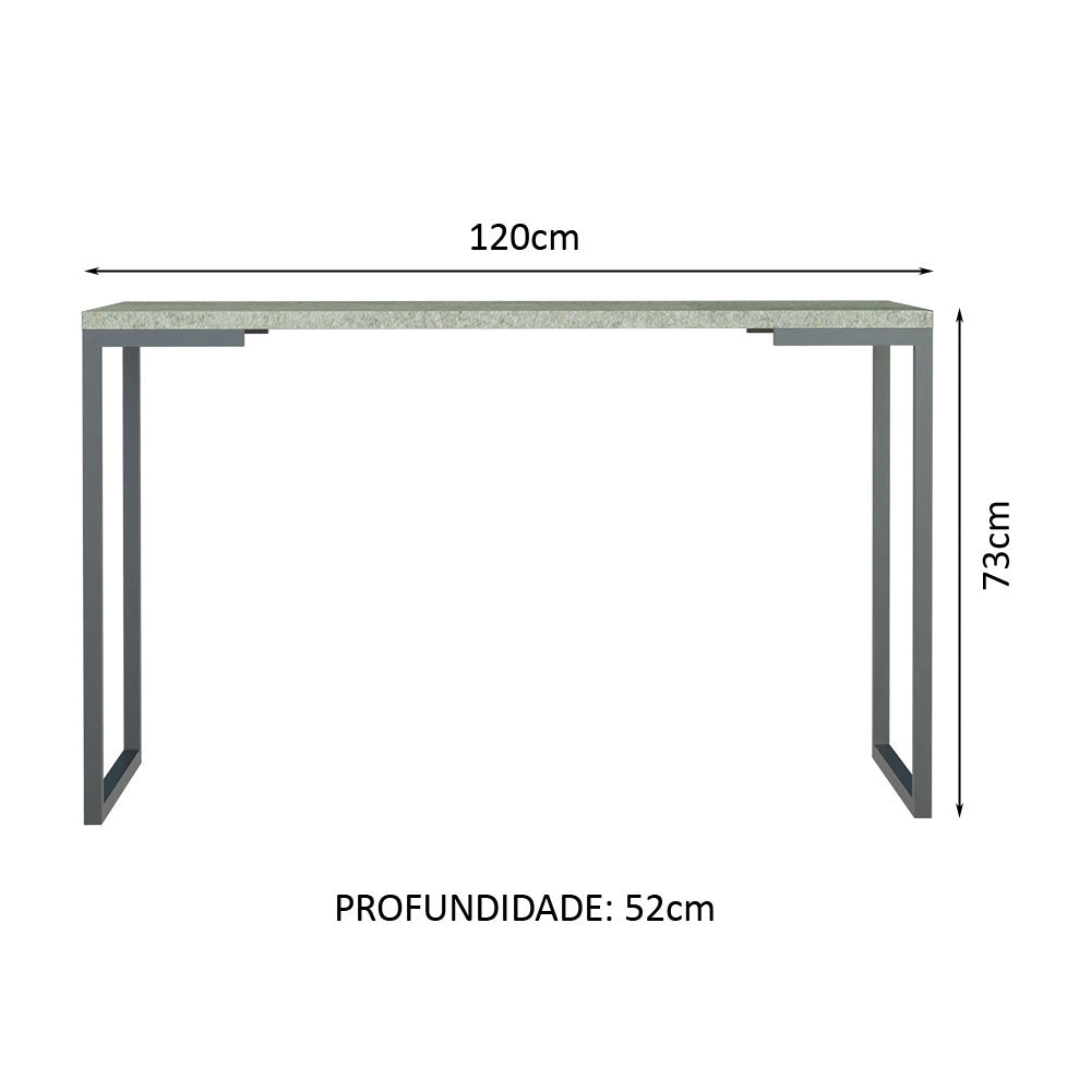 Escritorio Industrial 120cm Gris Mood