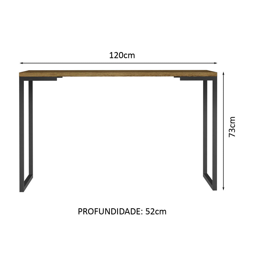 Kit Escritorio con Mesa Industrial + Cajonero Blanco/Marrón