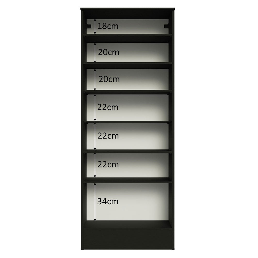 Zapatera Isis 1 Puerta con Espejo Negro