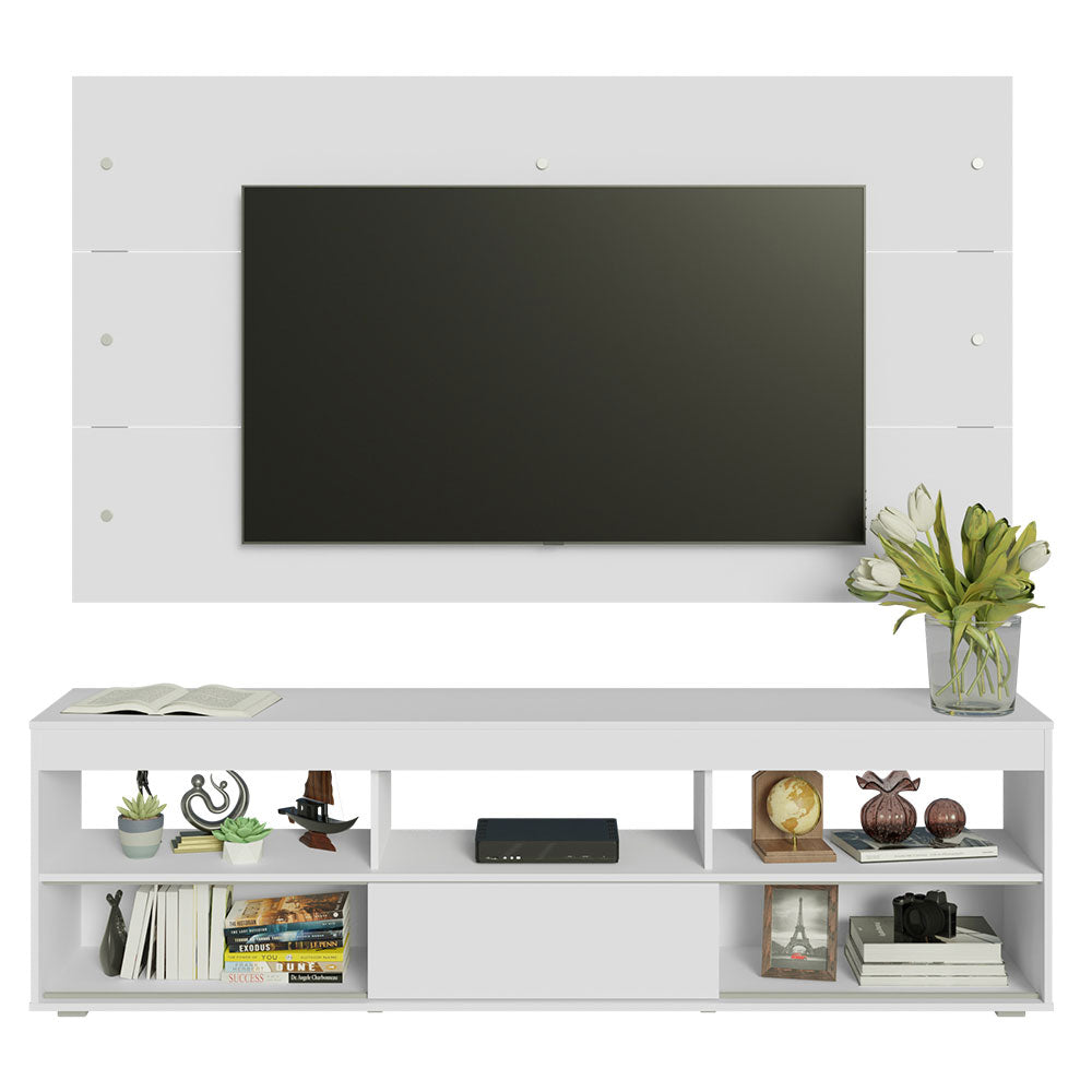 Mueble para TV y Panel Hasta 65" Blanco Orlando