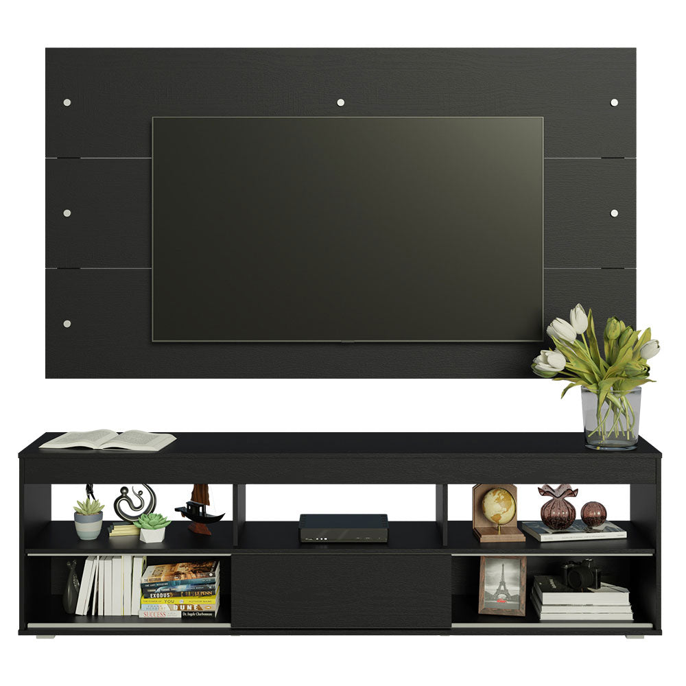 Mueble para TV y Panel Hasta 65" Negro Orlando
