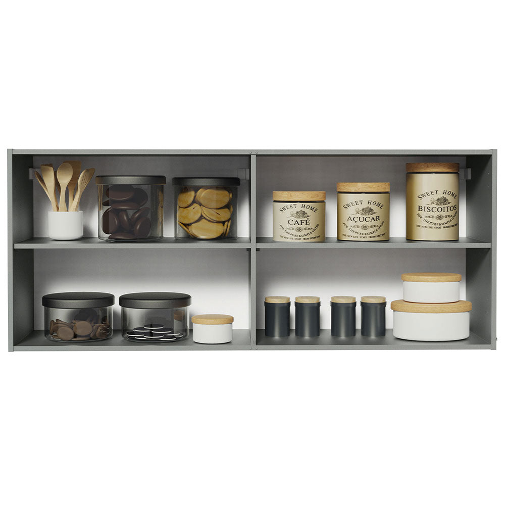 Gabinete Superior 120 x 50 cm 2 Puertas Nice Gris