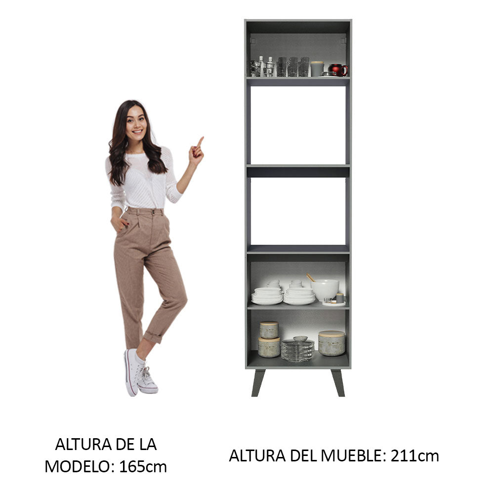 Mueble de cocina para Horno/ Microondas 60 cm Sin cajones Nice Gris