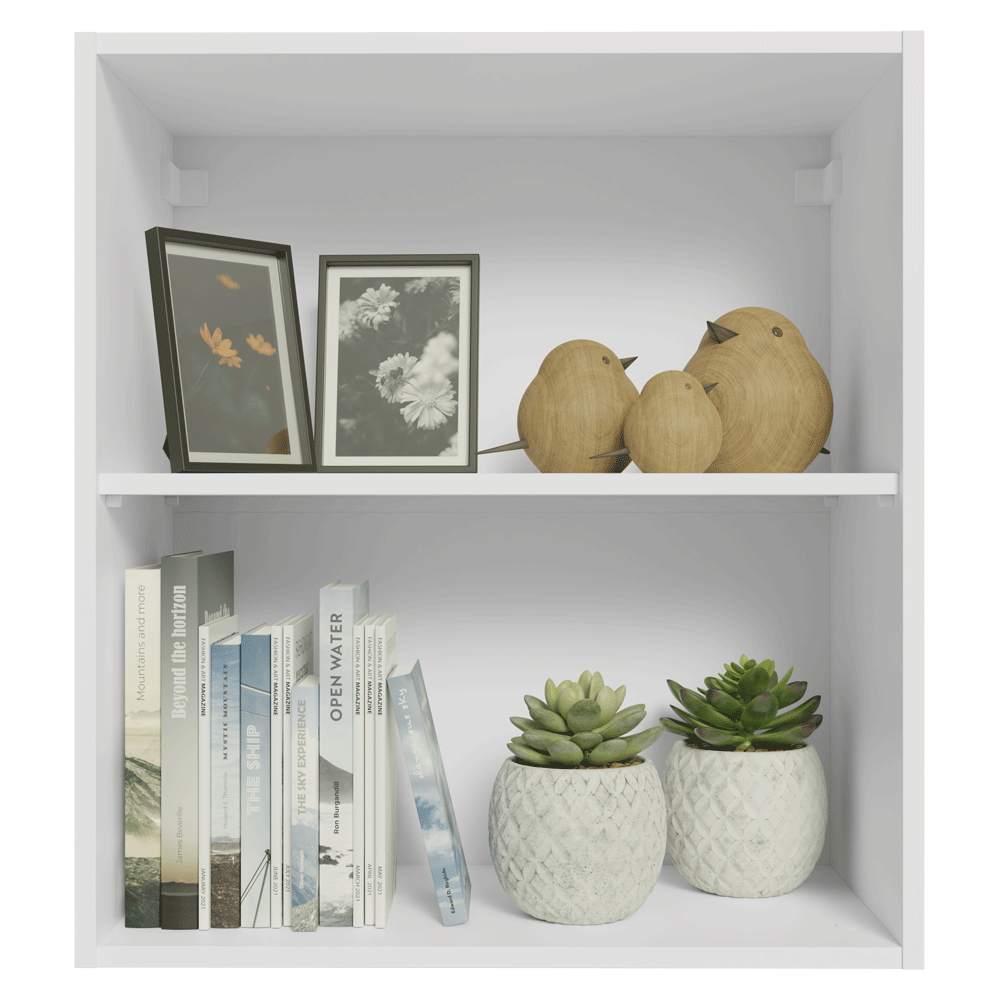 Gabinete Superior para Recámara 60 cm 2 Nichos Neo Blanco