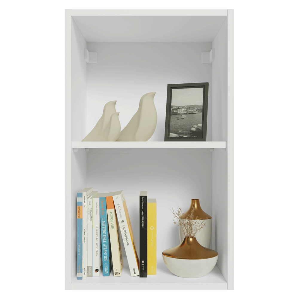 Gabinete Superior para Recámara 40 cm 2 Nichos Neo Blanco