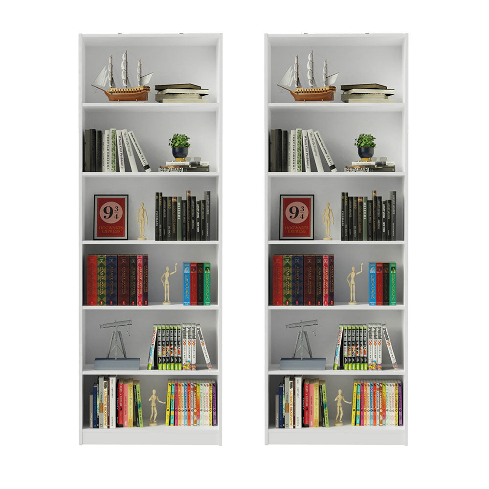 Kit con 2 Estantes Libreros 6908 Blanco