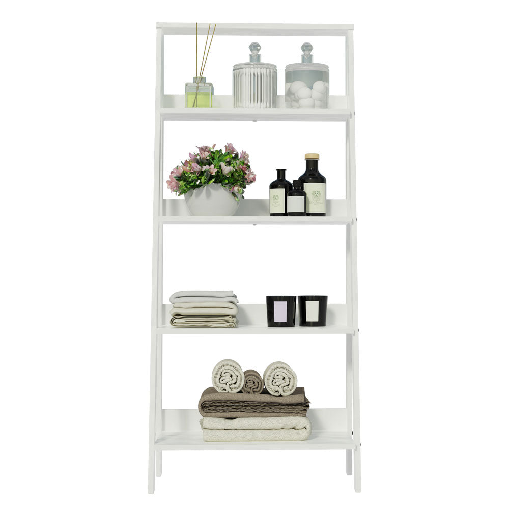 Estante Organizadora Multiuso para Baño con 4 Niveles Blanco