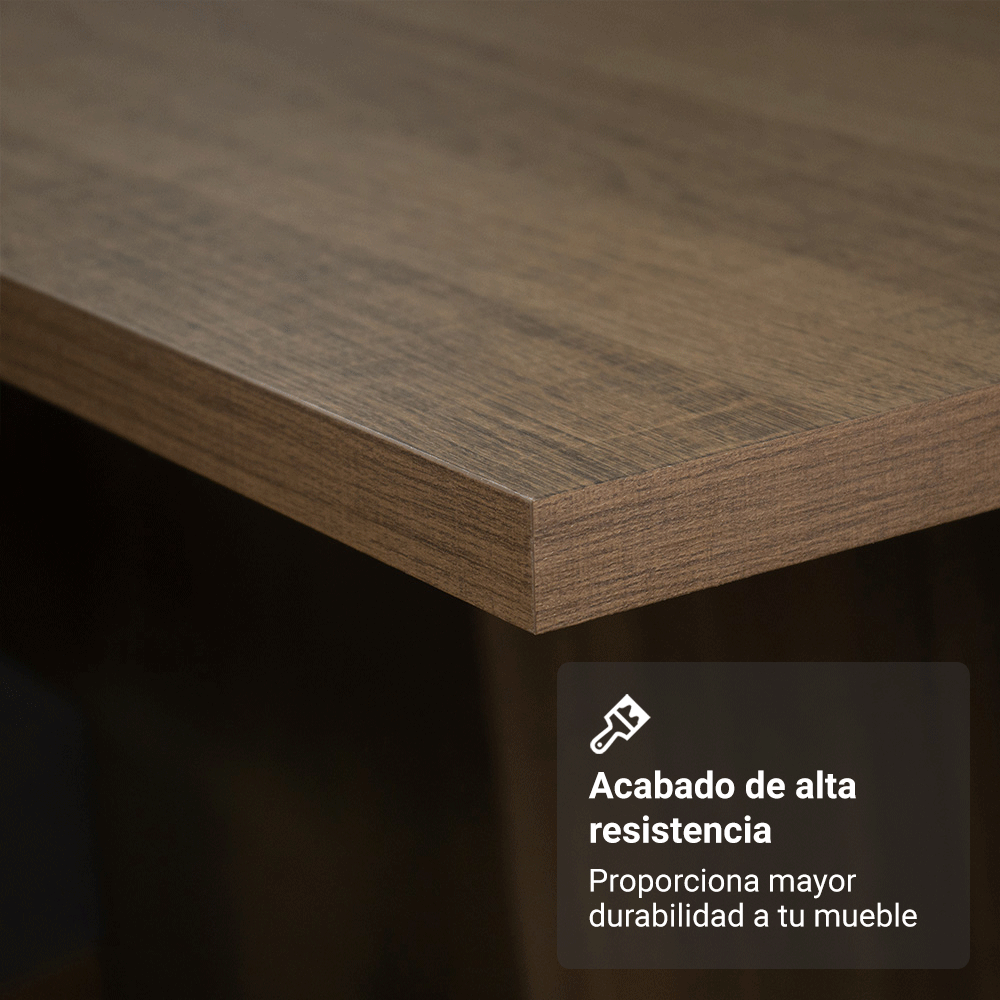 Juego de Comedor Honduras Mesa con encimera de Madera con 6 Sillas Marrón/Crema