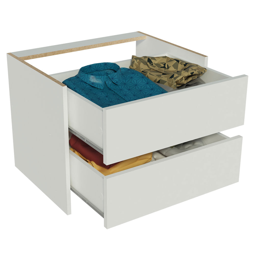 Kit 2 Cajones Blancos para Clóset Denver, Monaco y Lyon