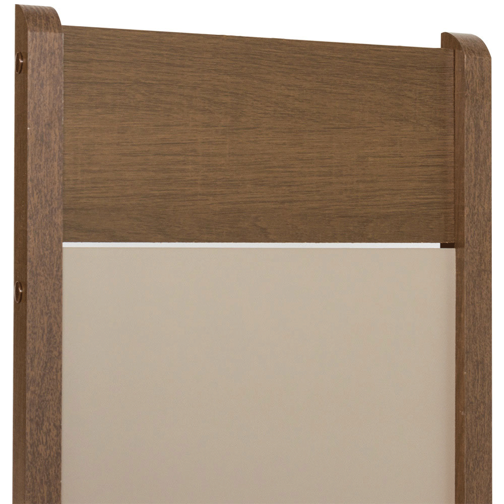 Juego de 6 Sillas 4280 Marrón/Crema/Sintético Beige
