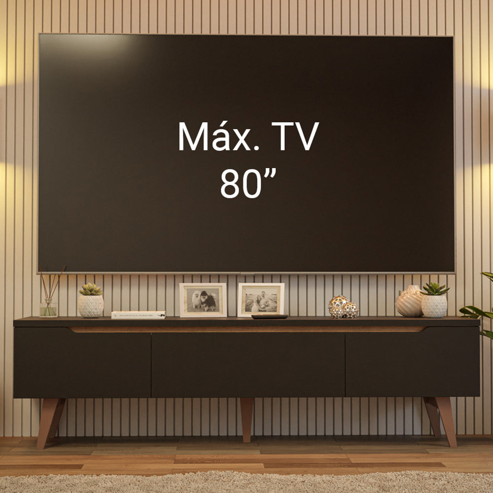 Mueble para TV Reims Hasta 80 Pulgadas Negro