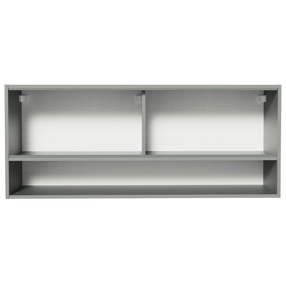 Gabinete Superior 2 Puertas Correderas Vidrio 120cm 1 Nicho Glamy, Lux, Agata y Reims Marrón