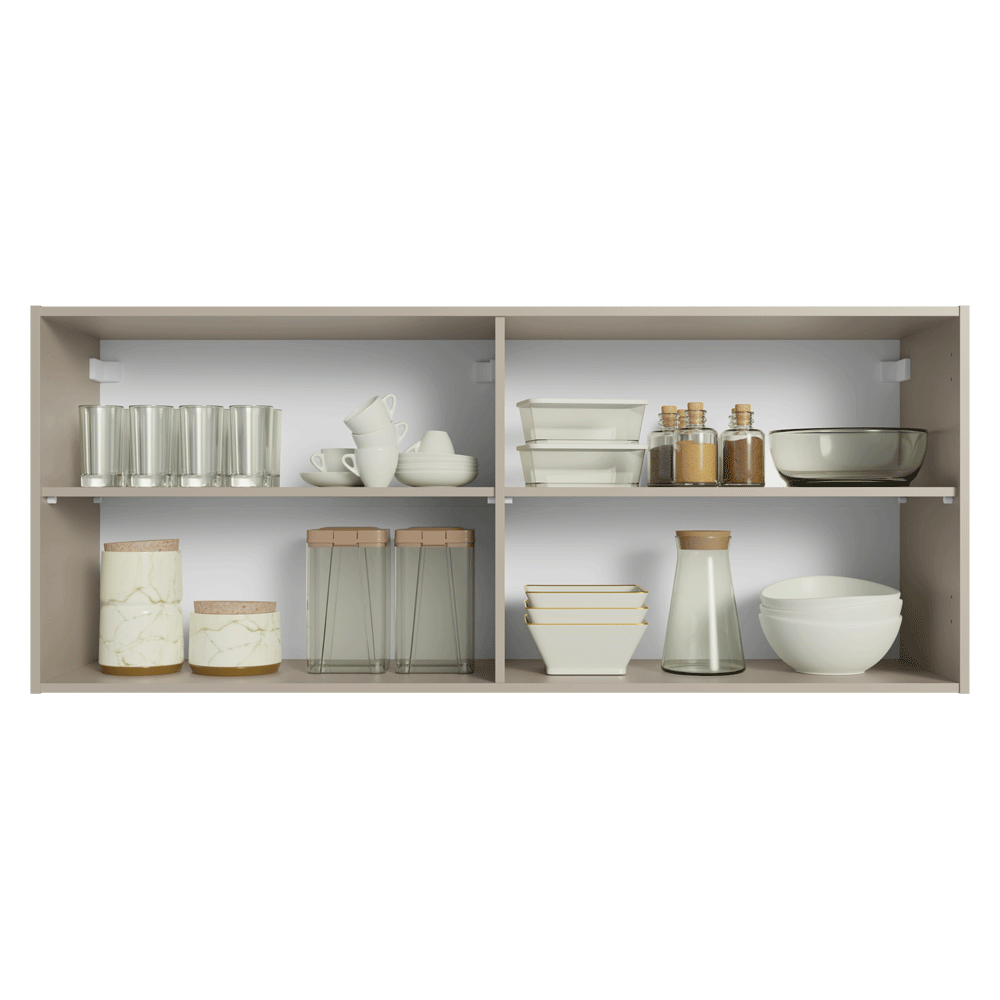 Gabinete Superior 120 x 50 cm 2 Puertas Nice Crema