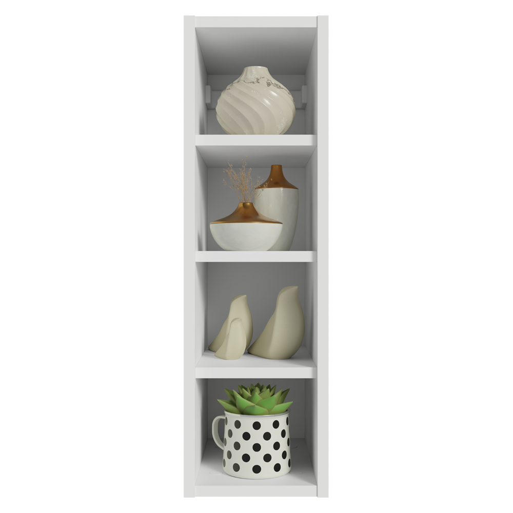 Nicho de Pared 20 cm 4 Repisas Blanco Neo Madesa