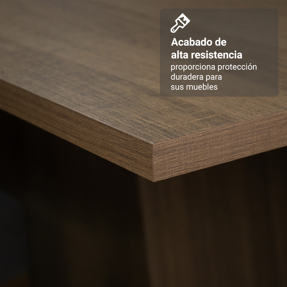 Juego de Comedor Mesa Encimera de Madera 4 Sillas Marrón/Crema/Beige Sheila