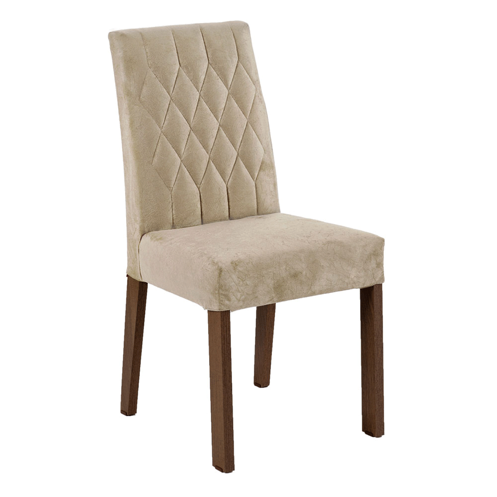 Juego de Comedor Mesa con Encimera de Vidrio 4 Sillas Marrón/Imperial Reale