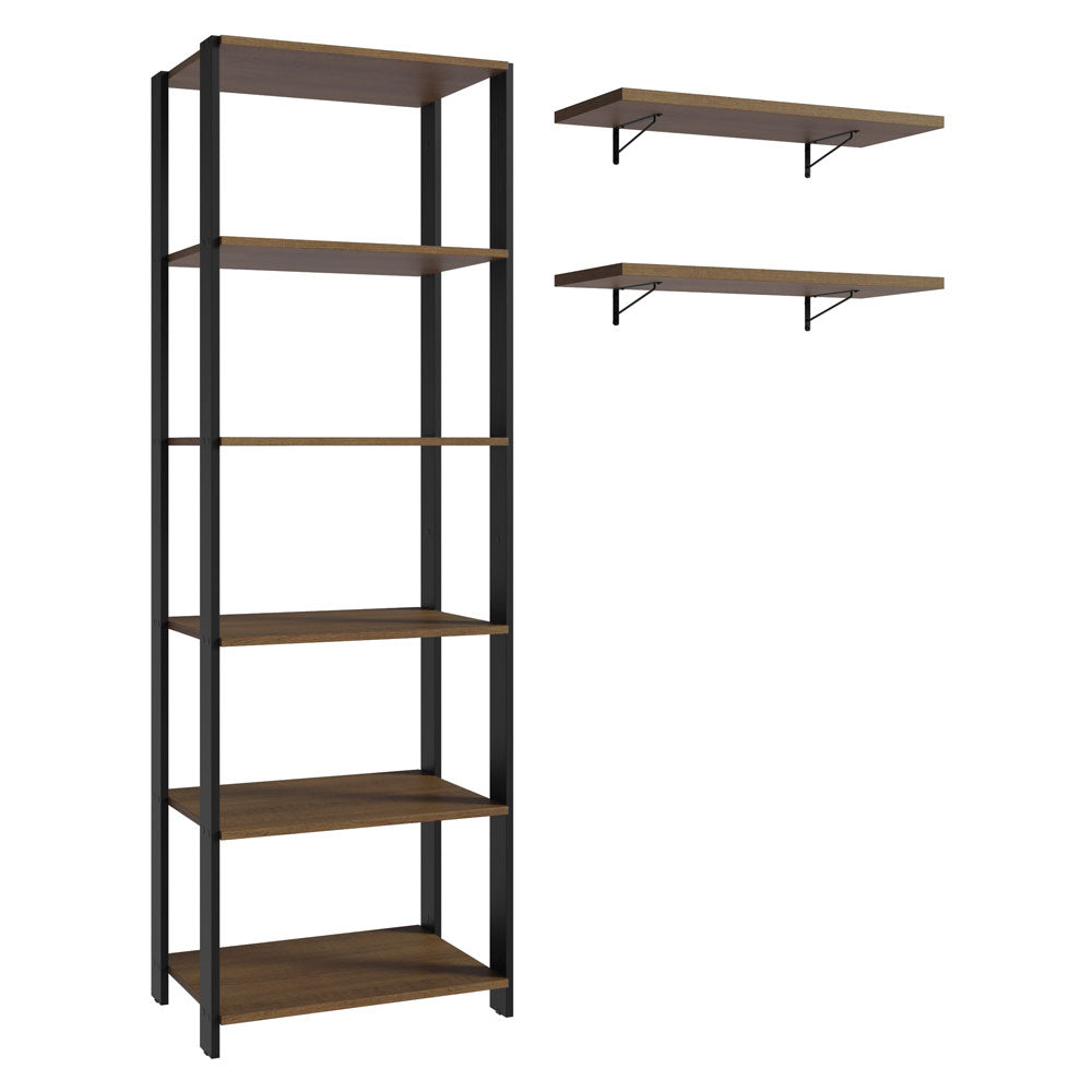 Estante Multiuso y Estantes para Lavadero 139cm Marrón/Negro