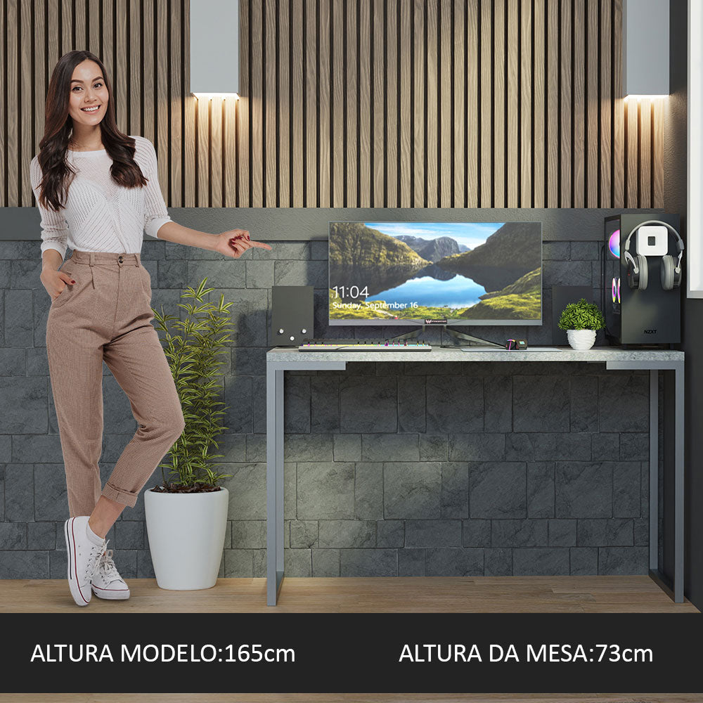 Escritorio Industrial 120cm Gris Mood