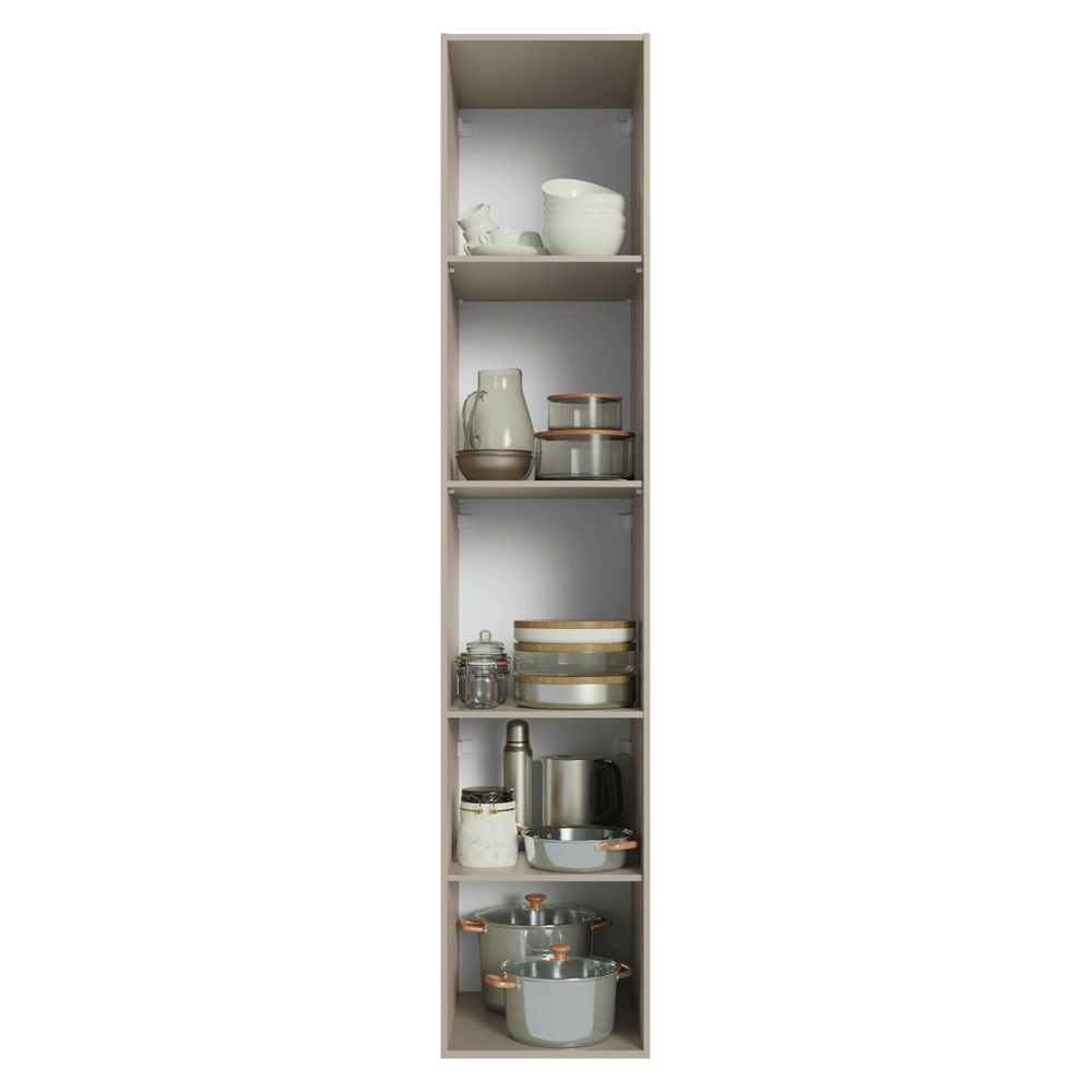 Despensero 40 cm 2 Puertas Sin Patas Nice Crema